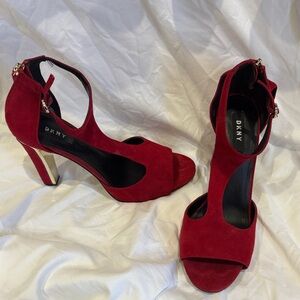 DKNY Bold Red Heels for Women